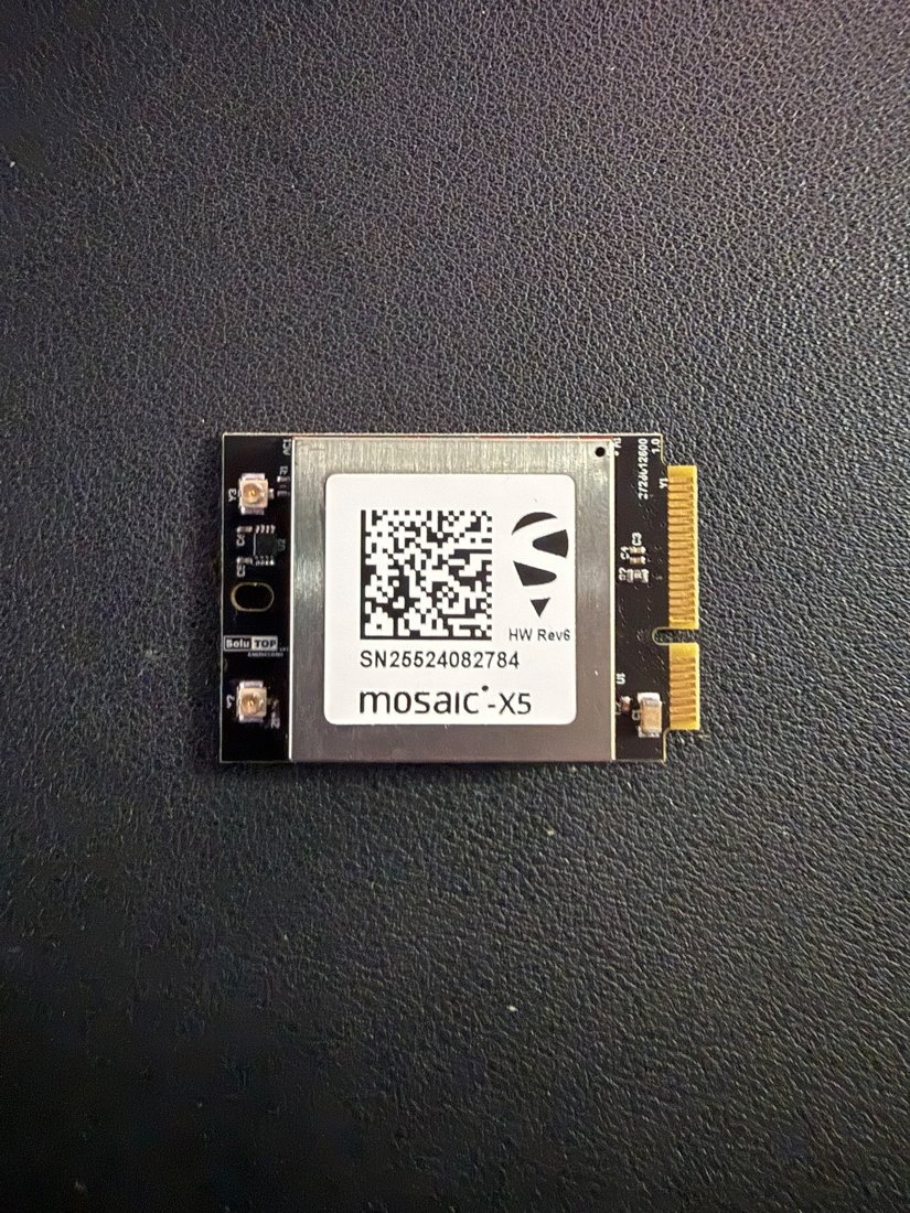 MSX Main: mosaic-X5 card with mini-PCIe connector