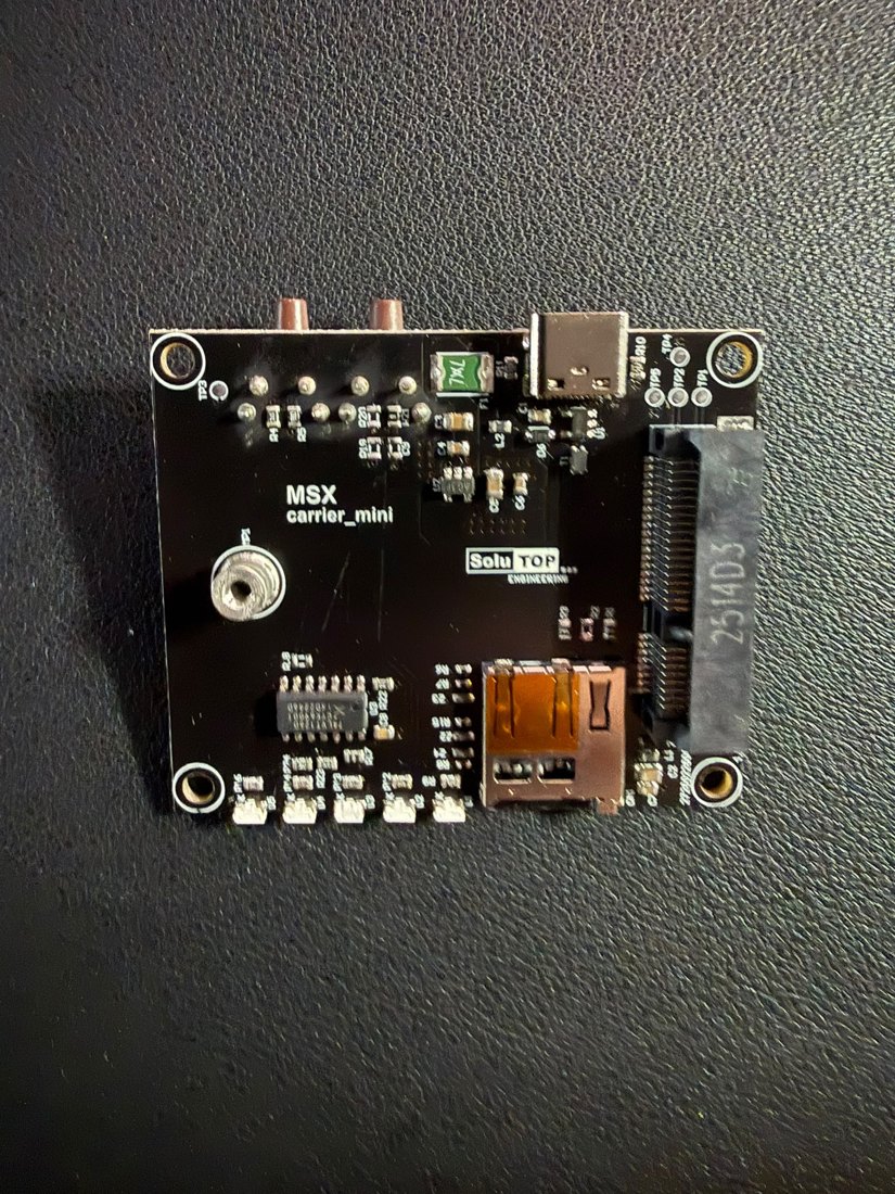 Mini carrier with empty mini-PCIe slot